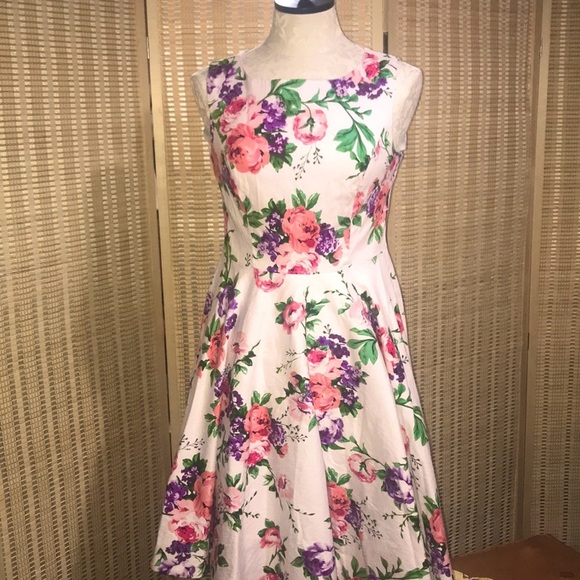 Grace Karin white and multicolored floral dress - Picture 2 of 9